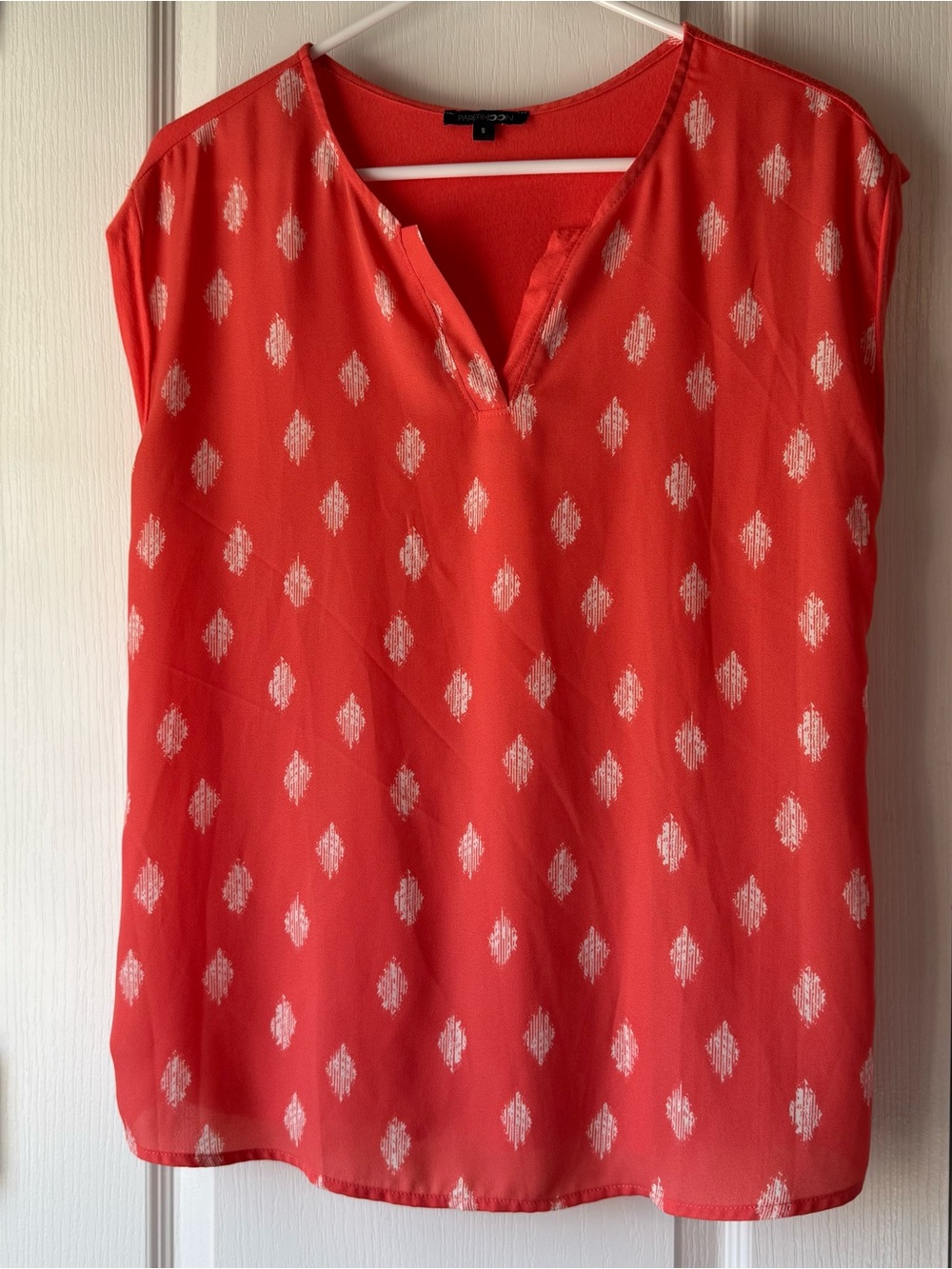 Papermoon Coral V-Neck Top